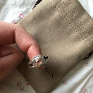 David yurman ring size 7 morganite